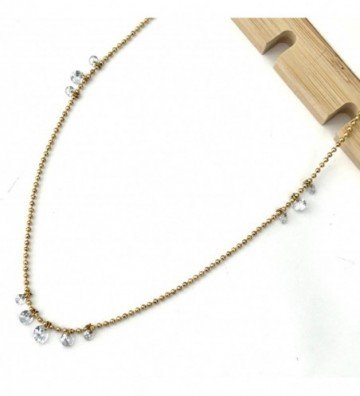 Collares acero dorado...