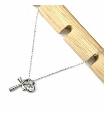Collares acero plateado...