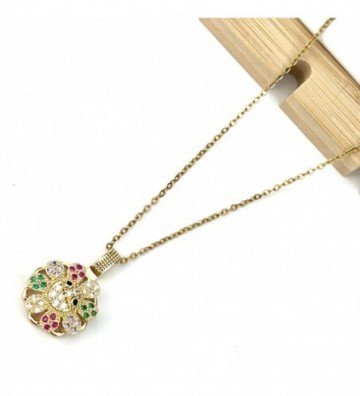 Collares acero dorado...