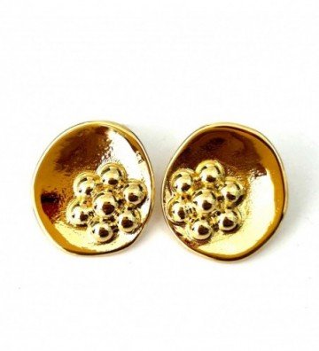 Pendientes acero dorado...