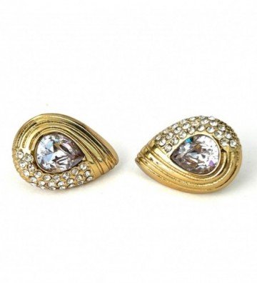 Pendientes acero dorado...