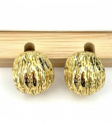 Pendientes acero dorado...