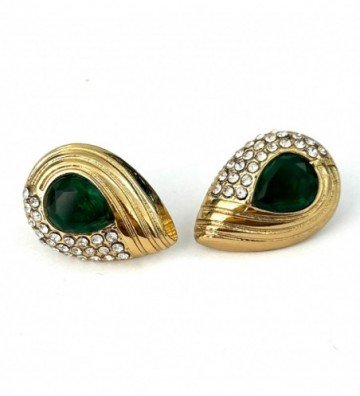 Pendientes acero dorado...