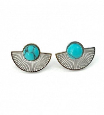 Pendientes acero plateado...