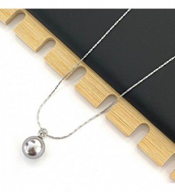 Collares acero plateado...