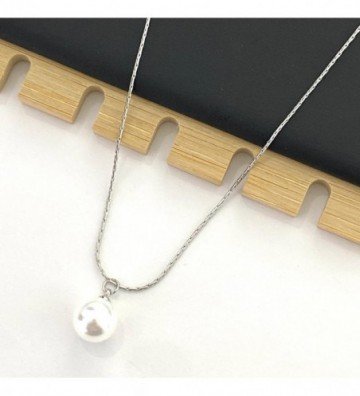 Collares acero plateado...