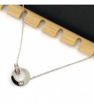 Collares acero plateado...