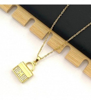 Collares acero dorado...
