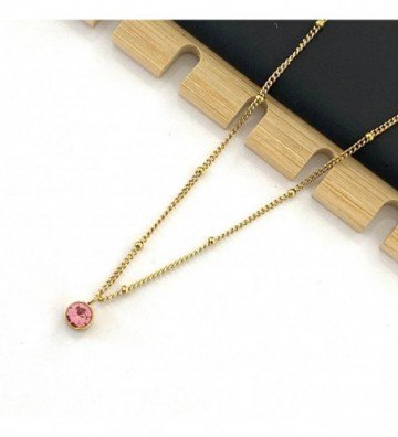 Collares acero dorado...