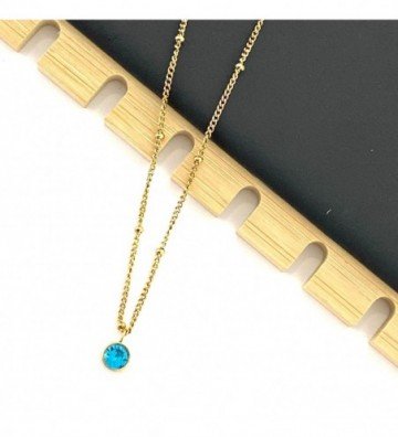 Collares acero dorado...
