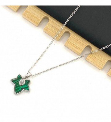 Collares acero plateado...