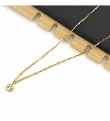 Collares acero dorado...