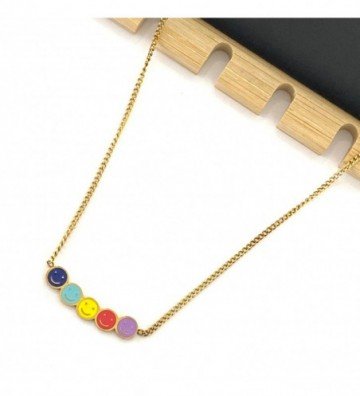 Collares acero dorado...