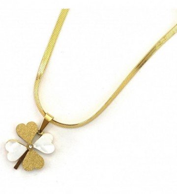 Collares acero dorado...