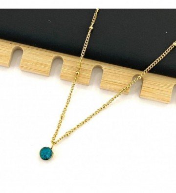Collares acero dorado...