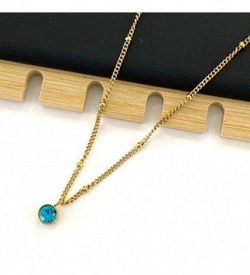 Collares acero dorado...
