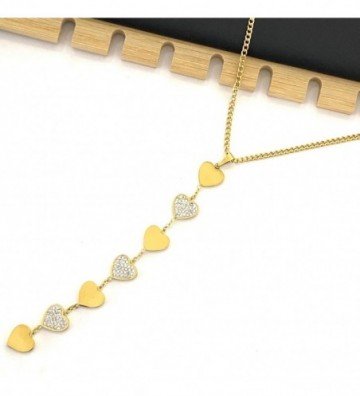 Collares acero dorado...