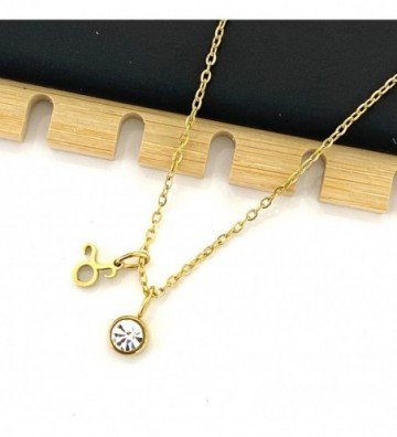 Collares acero dorado...