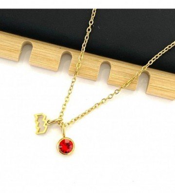 Collares acero dorado...
