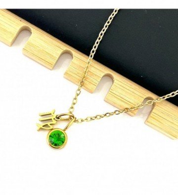 Collares acero dorado...