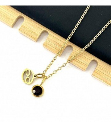 Collares acero dorado...