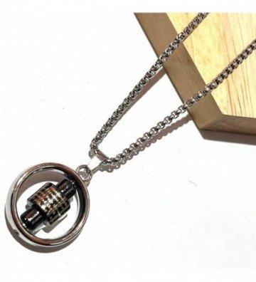 Collares acero plateado...