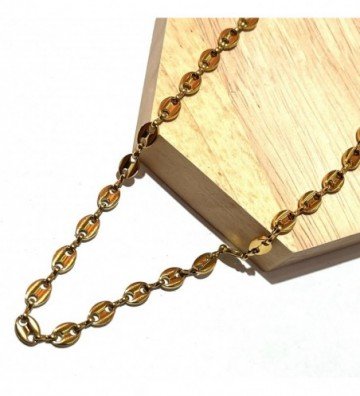 Collares acero dorado...