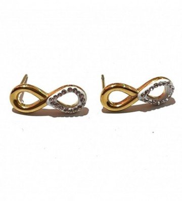 Pendientes acero dorado...