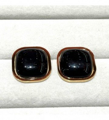 Pendientes acero dorado...