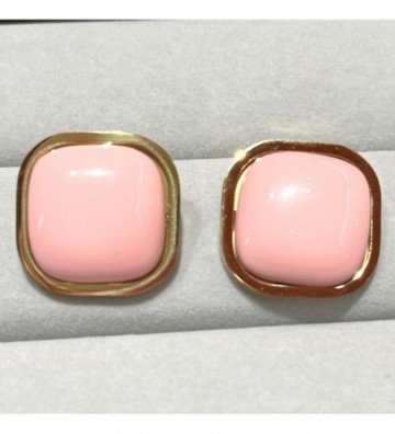 Pendientes acero dorado...