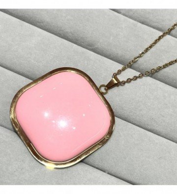 Collares acero dorado...