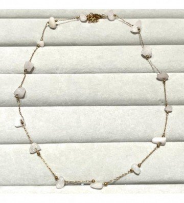 Collares acero dorado...