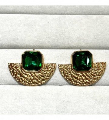 Pendientes acero dorado...