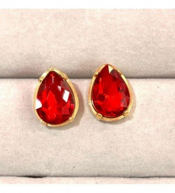 Pendientes acero dorado...