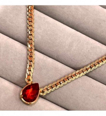 Collares acero dorado...