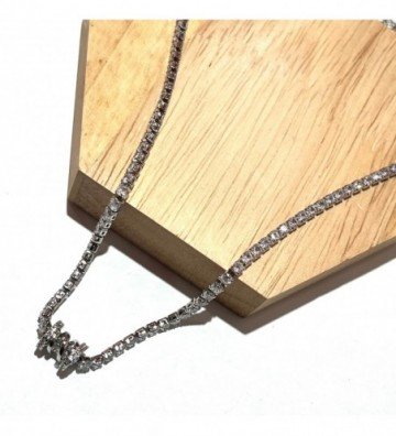 Collares acero plateado...