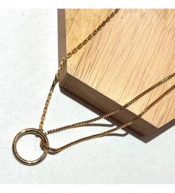 Collares acero dorado...