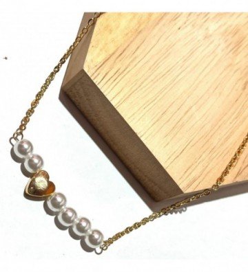 Collares acero dorado...