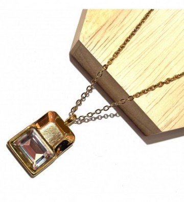 Collares acero dorado...