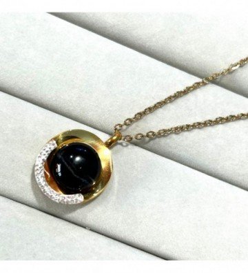 Collares acero dorado...