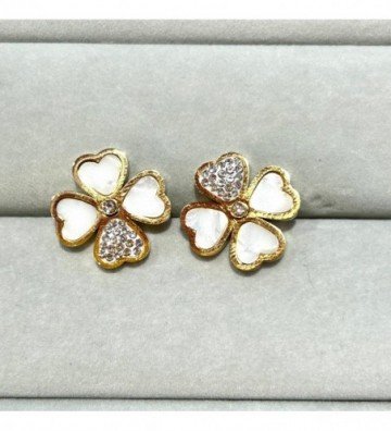Pendientes acero dorado...