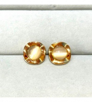 Pendientes acero dorado...