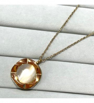 Collares acero dorado...