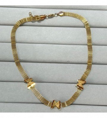 Collares acero dorado...