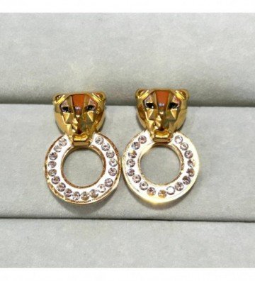 Pendientes acero dorado...
