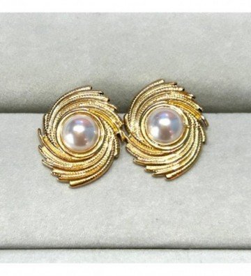 Pendientes acero dorado...