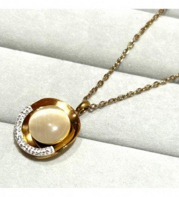 Collares acero dorado...