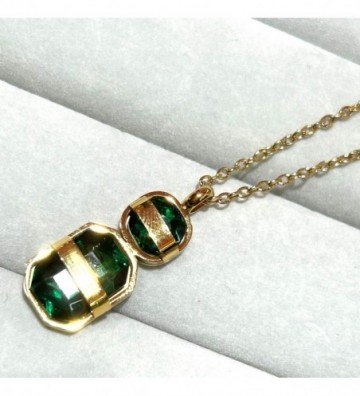 Collares acero dorado...