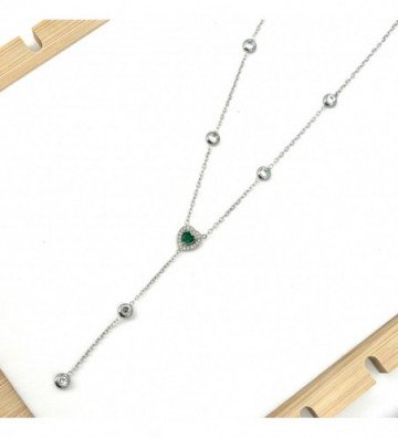 Collares acero plateado...