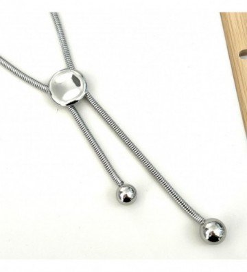 Collares acero plateado...